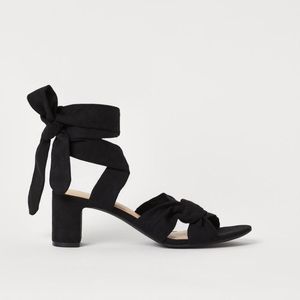 NWOT H&M Black Sandals | 5.5, EUR 36
